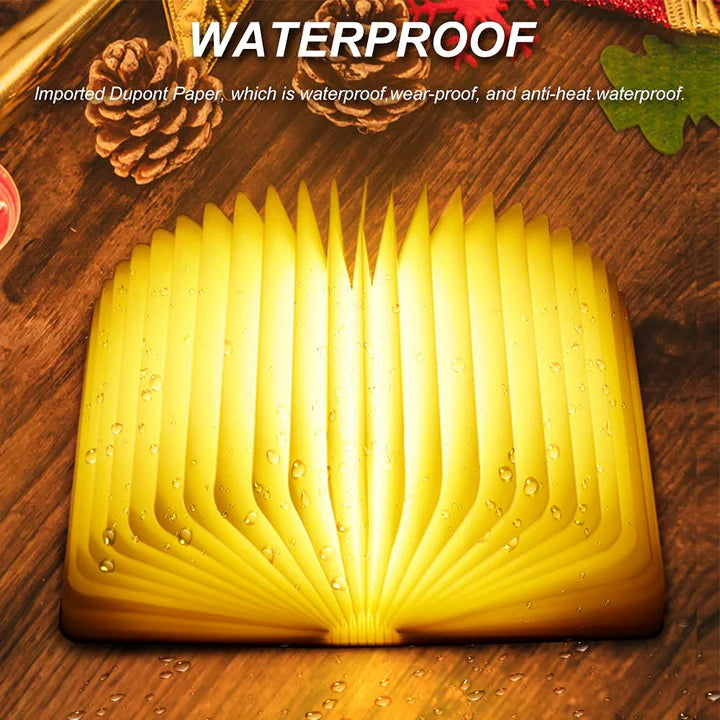Wooden Book Light – Foldable LED Lamp for Cozy Home Décor & Gifts