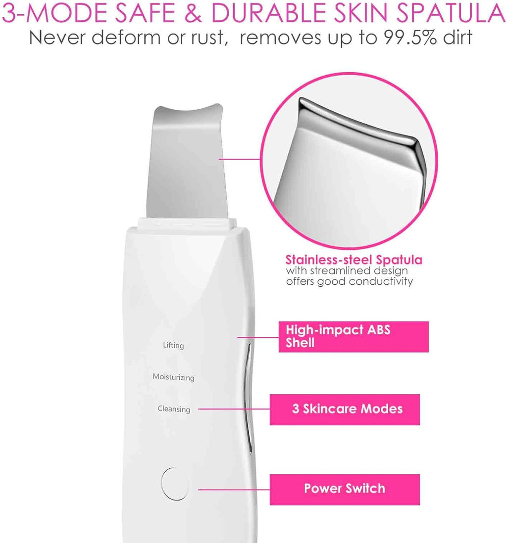 Ultrasonic Facial Skin Scrubber