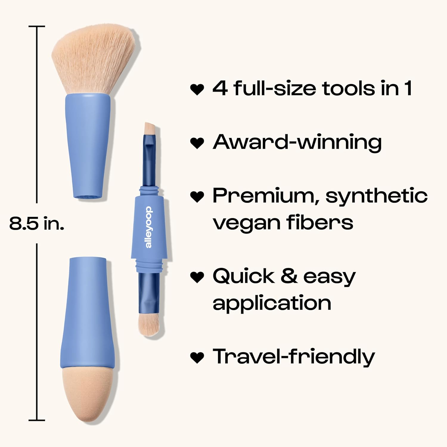 4-in-1 Professional Makeup Brush Set