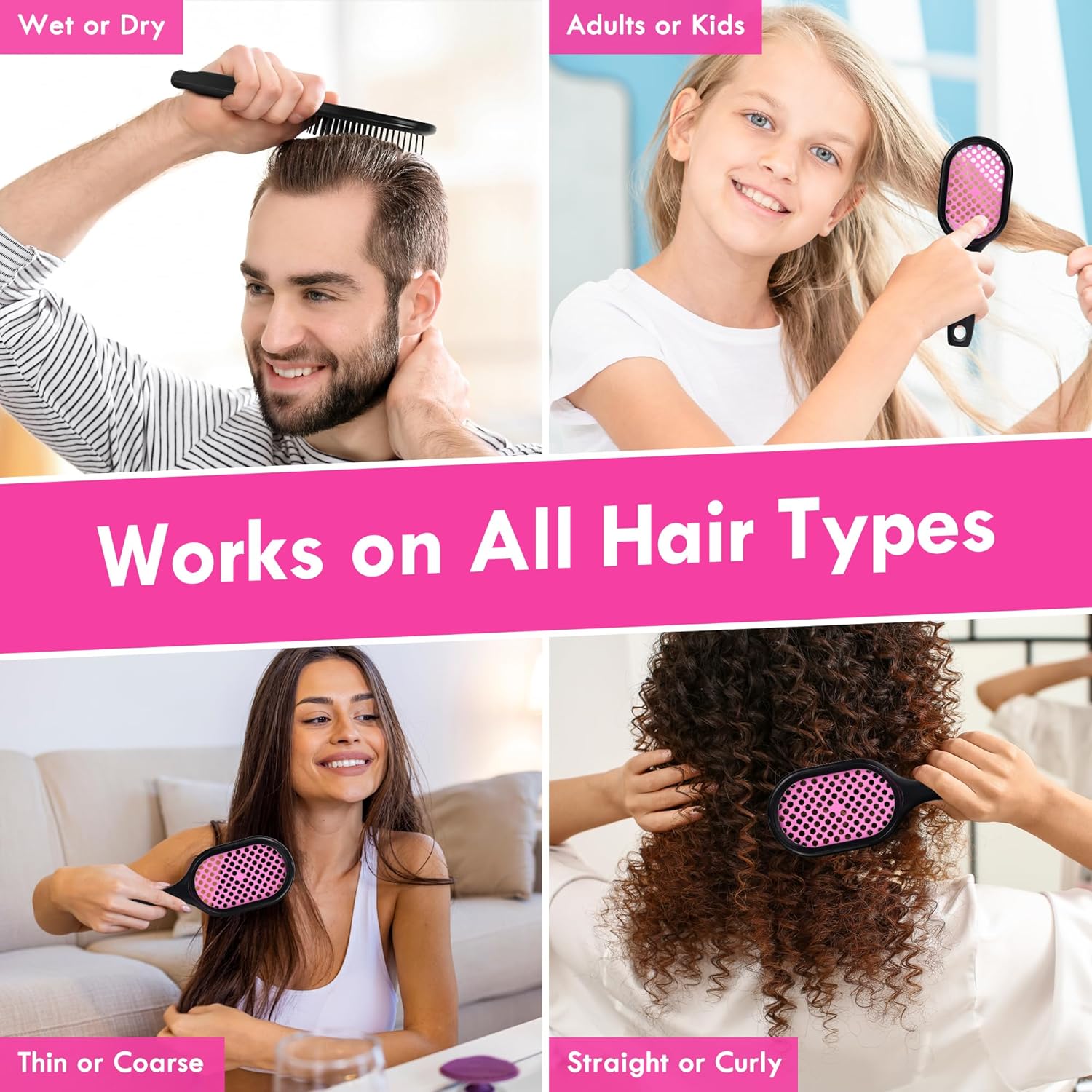Tendra™ Honeycomb Vent Hairbrush – Style, Dry & Shine