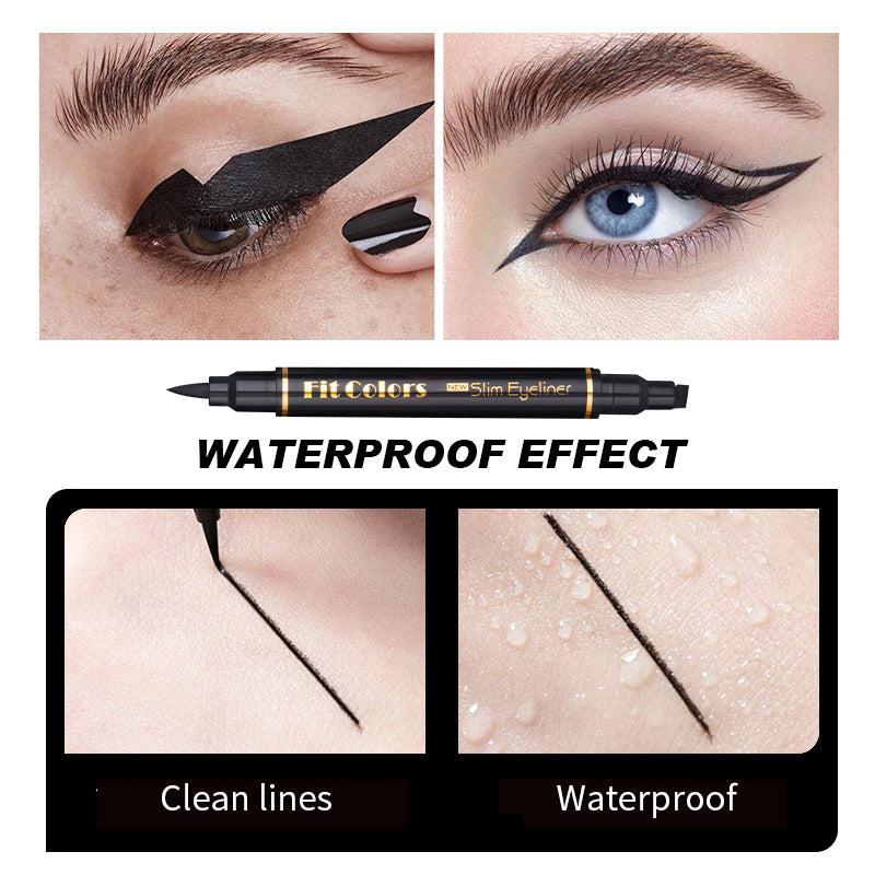 Double-Headed Triangle Wing Stamp Eyeliner – Waterproof & Smudge-Proof