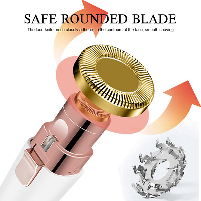 2-in-1 Rechargeable Eyebrow & Facial Hair Trimmer for Women