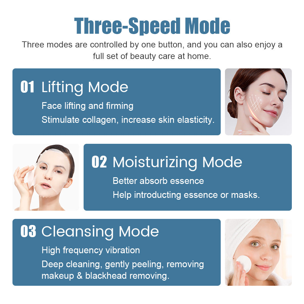 Ultrasonic Facial Skin Scrubber