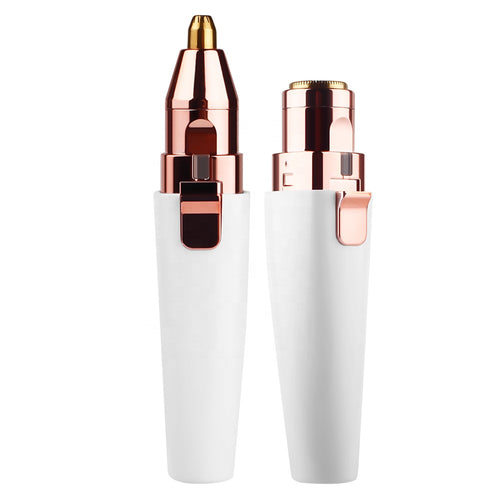2-in-1 Rechargeable Eyebrow & Facial Hair Trimmer for Women