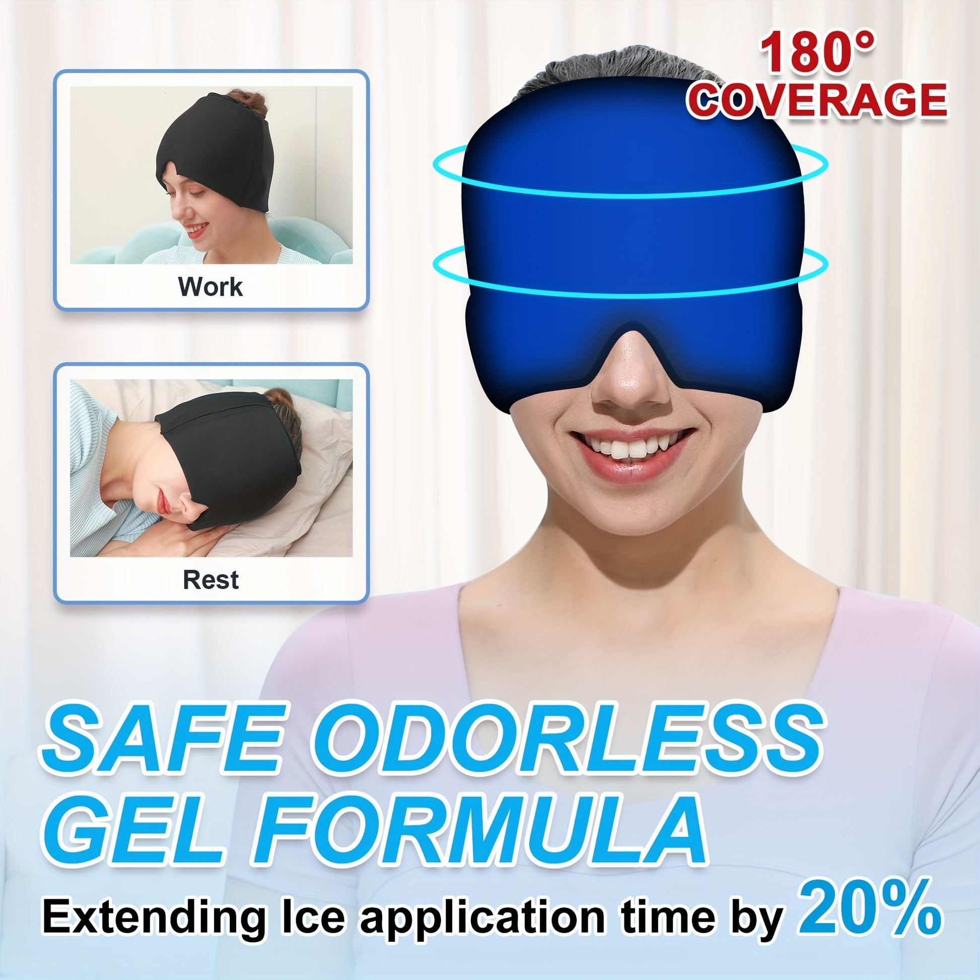 2-in-1 Hot & Cold Comfort Cap – Relaxation and Cooling Therapy