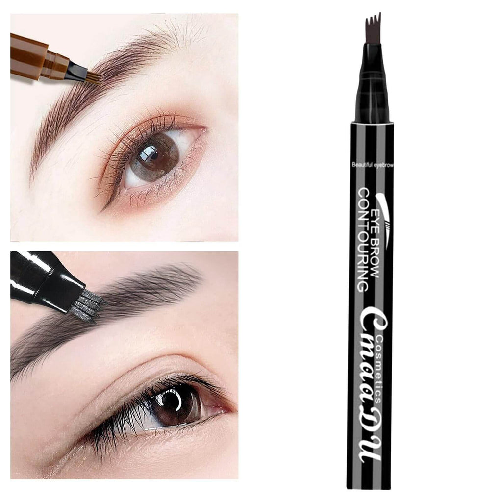 4-Tip Microblading Eyebrow Pen — Natural Hair-Stroke Brows