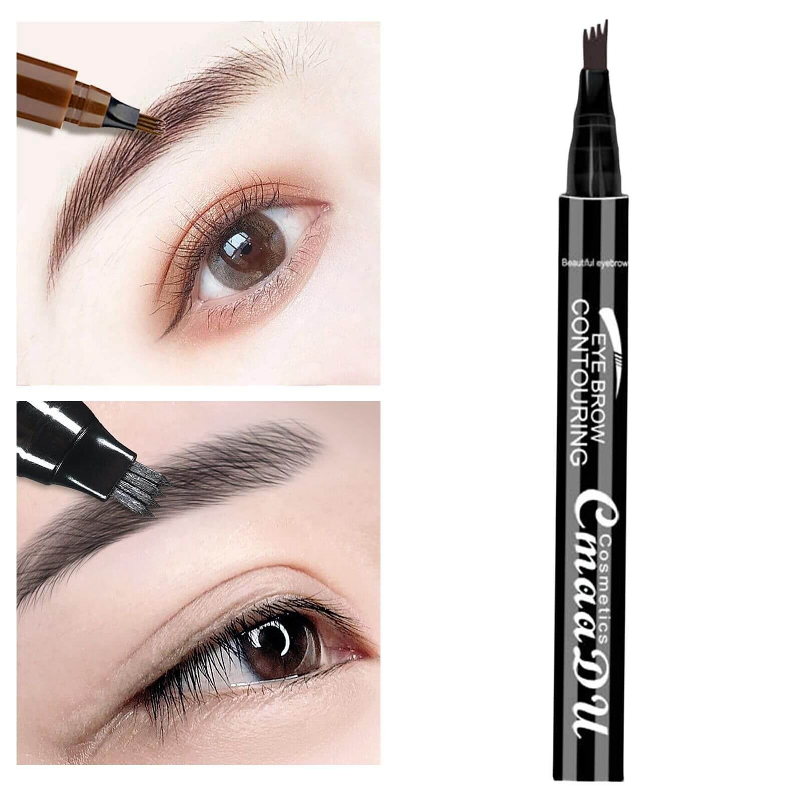 4-Tip Microblading Eyebrow Pen — Natural Hair-Stroke Brows