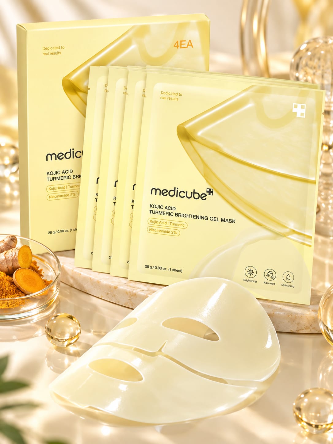 Medicube Kojic Acid Turmeric Gel Mask – Color-Changing Overnight Brightening