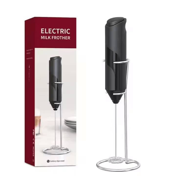Electric Milk Frother – Handheld Coffee Mixer