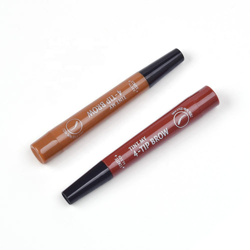 4-Tip Eyebrow Fork Pen – Natural Hair-Like Brows with Precision Control