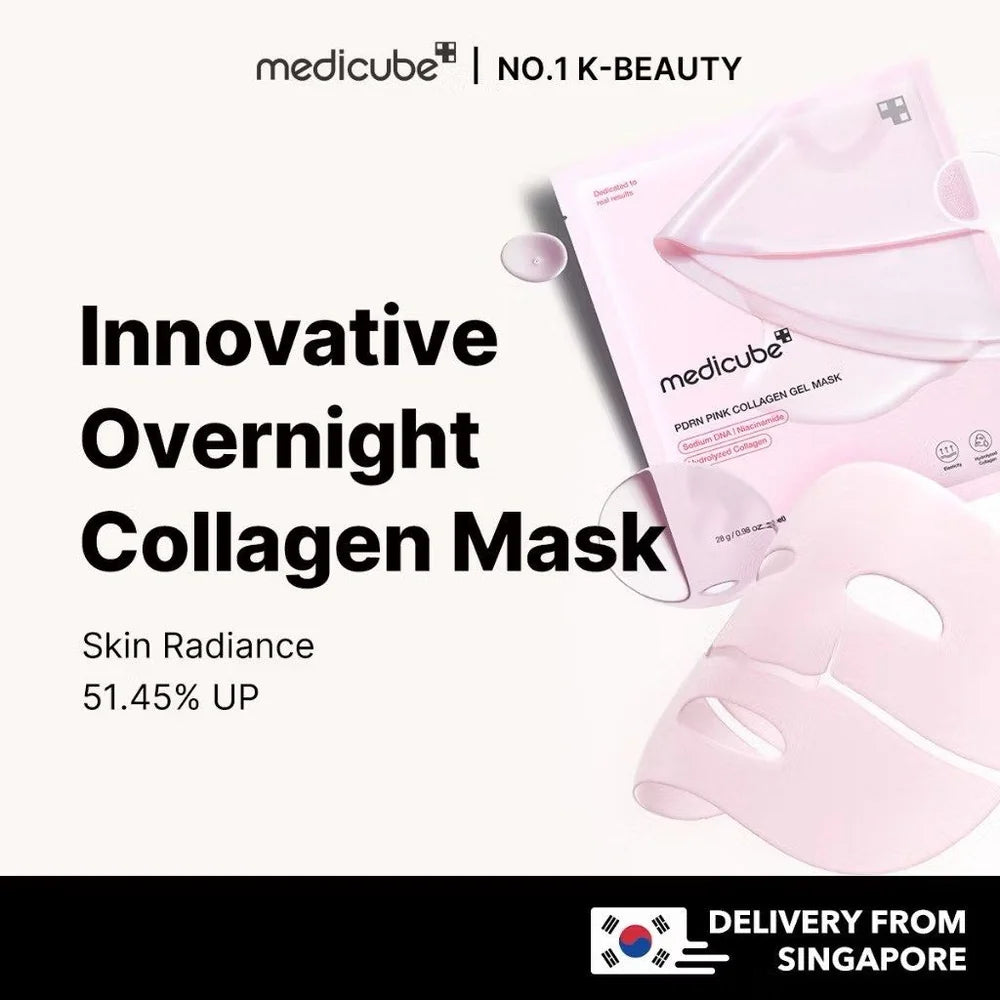 Medicube PDRN Pink Collagen Gel Mask – Salmon DNA Color-Changing Mask