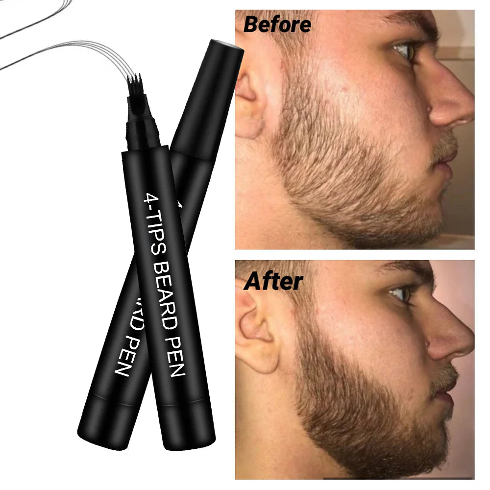 4-Tips Beard Pen — Fill, Shape & Define Your Beard Instantly